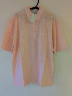 新品タグ付きTrufan navy label 半袖シャツ Mサイズ オレンジ系