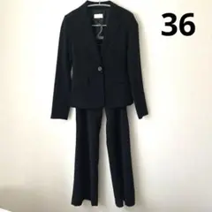 【値下げ】ブラックフォーマル　パンツセット　36
