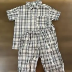 bnrhes チェック柄 シャツとパンツセット 140