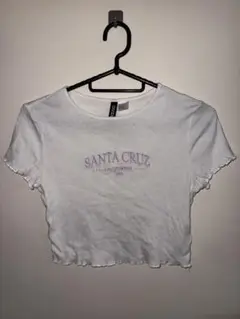SANTA CRUZ クロップドTシャツ ホワイト