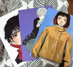 ￼レア品 初期の個展？ざしきわらし A4イラストボード ３枚 裏表印刷