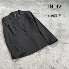 INDIVI インディヴィ テーラードジャケット ジャケット 美品 黒 M