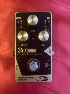 ☆Ovaltone 34-Xtreme☆ディストーション・オーバードライブ 34-Xtreme - Ovaltone -handmade effect pedals-