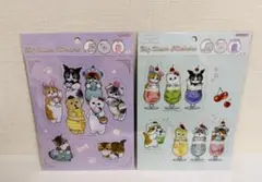 mofusand×サンリオ　Big ステッカー2種