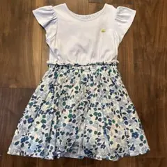 kate spade フラワープリント 半袖ワンピース　100