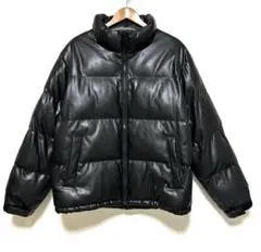 GU ヒートパテッドフェイクレザーブルゾン　Lサイズ