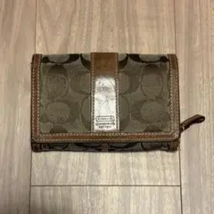 COACH 二つ折り財布 ブラウン