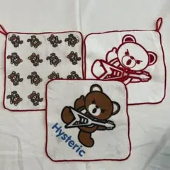 ヒステリックミニ　3枚セット　ベア　ミニタオル