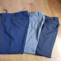 スラックス ネイビー グレー ブラック　UNIQLO　パンツ　M　メンズ
