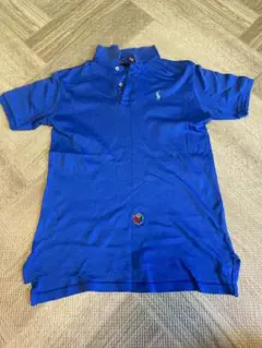 【古着】ポロラルフローレン ポロシャツ XSサイズ 青 ブルー