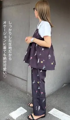 ap retro セットアップ フラワープリントキャミソール / ビスチェ