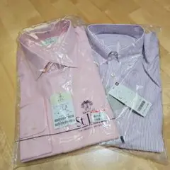 未使用【St.J.S.C.】 ピンクシャツ 44-86【UNIQLO】2枚セット
