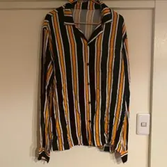 古着 ストライプシャツ パジャマシャツ USED