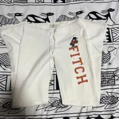 Abercrombie & Fitch ホワイト起毛パンツ XS