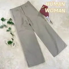【HUMAN WOMAN】ヒューマンウーマン(M)チノパン ゆったりパンツ