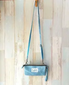 【美品】Lee 水色 サコッシュバッグ