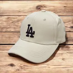 限定品　キッズ　ベースボールキャップ　LAドジャース　クリーム　新品　即日発送