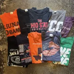 US古着 プリントTシャツ10枚セット まとめ売り カレッジ 企業物