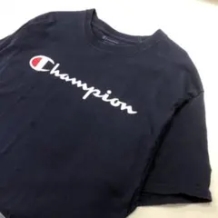 【美品】Champion 半袖 Tシャツ ネイビー メンズL