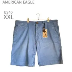 アメリカンイーグル【3L】ショートパンツ♡短パン♡ブルー♡ビッグサイズ♡US40