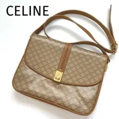 セリーヌ CELINE マカダム柄 トリオンフ金具 ショルダー ヴィンテージ