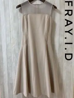 ✰美品✰fray.i.d ベア切り替えドレス ワンピース ノースリーブ 結婚式