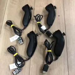 任天堂Wii ヌンチャク コントローラー ブラック 4個セット 動作確認済み