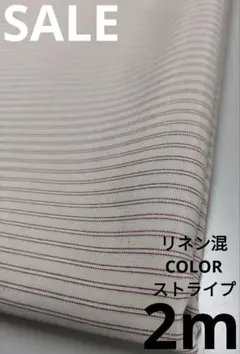 生地・リネン混COLORストライプ〈2m〉