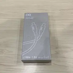 【新品】CIO シリコンケーブル 1.0m USB-C to C ホワイト