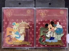 東京ディズニーシー 5周年ピンバッジ 2個セット