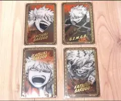 僕のヒーローアカデミア 原画展 箔押しクリアカード ヒロアカ 爆豪勝己　全4種