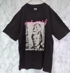 【ユニクロUT】アンディウオーホルコラボTシャツ・メンズ半袖・ブラック