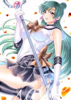 A4ポスター セーラープルート　ファンアート　美少女