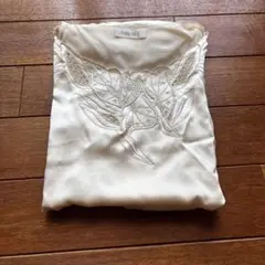 シルク100% 刺繍入りトップス