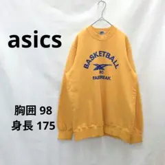 ✨️タグ付新古品✨️ 【アシックス】 スウェット 黄色 日本製 裏起毛