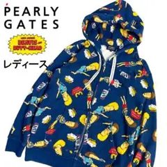 パーリーゲイツ フルジップパーカー 0 ビーバスu0026バッドヘッドコラボ ネイビー