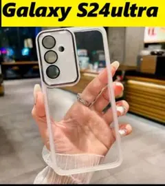 Galaxy S24ultra レンズ保護フィルム付　透明ケース　Galaxy