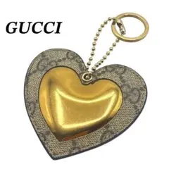 GUCCI グッチ　キーリング　GG柄　ハート　キーホルダー　チャーム