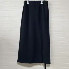 GU ブラック タイトスカート スリット入り
