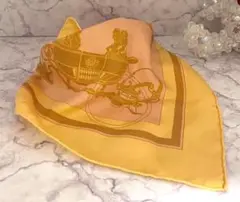 HERMES プチ カレ スカーフ シルク 馬車 美品