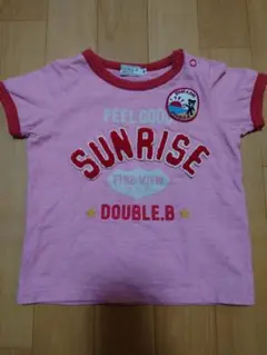 DOUBLE.B ピンク Tシャツ 90