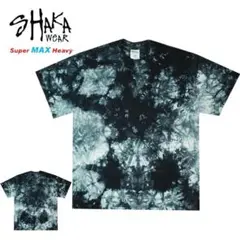 S新品シャカウェア7.5OZヘビーTシャツタイダイ染め厚手ヘビーウェイト白黒