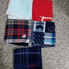 Brooks Brothersなど ブランドハンカチ 5点セット中古品
