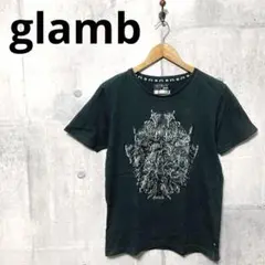 glamb グラム メンズ プリントT Tシャツ 2 ブラック