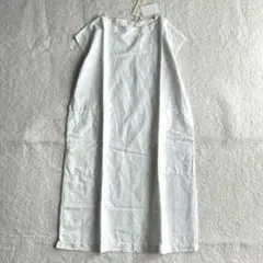 未使用タグ付き ファブリケアンプラネテール コットンリネンダンガリーワンピース