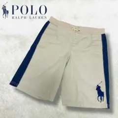 00s ポロ ラルフローレン ショートパンツ ビックポニー サイドライン M