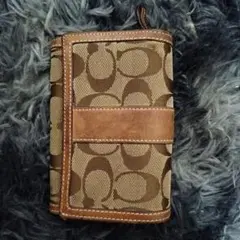 Coach ブラウン 三つ折り財布