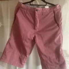 メンズ　ハーフパンツ ピンク　M