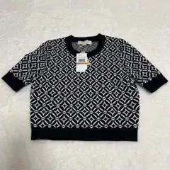 未使用 マイケルコース　mkロゴ　タイ　クルーネック　トップス　mk柄　Sサイズ