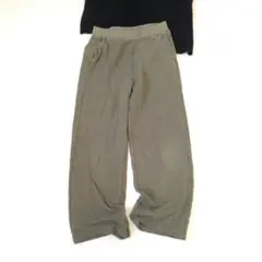 【UNIQLO/ユニクロ】ウルトラストレッチワッフルパンツ『M』カーキ　ワイド